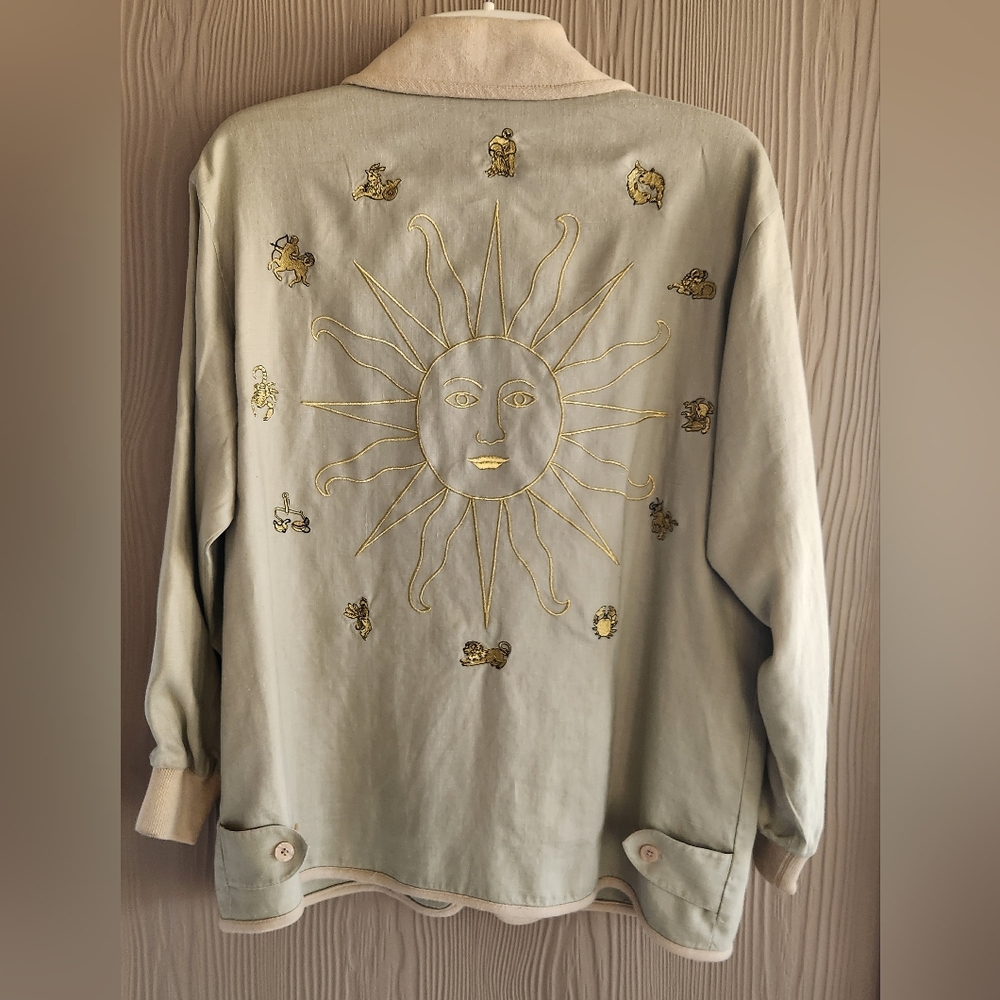 Vtg Adam Douglass Zodiac Jacket